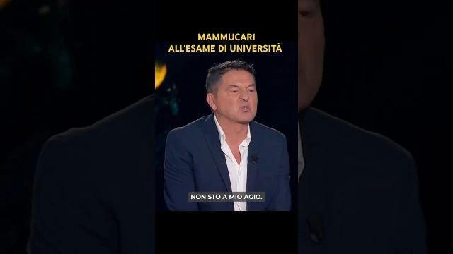 MAMMUCARI ALL'ESAME DI UNIVERSITÀ